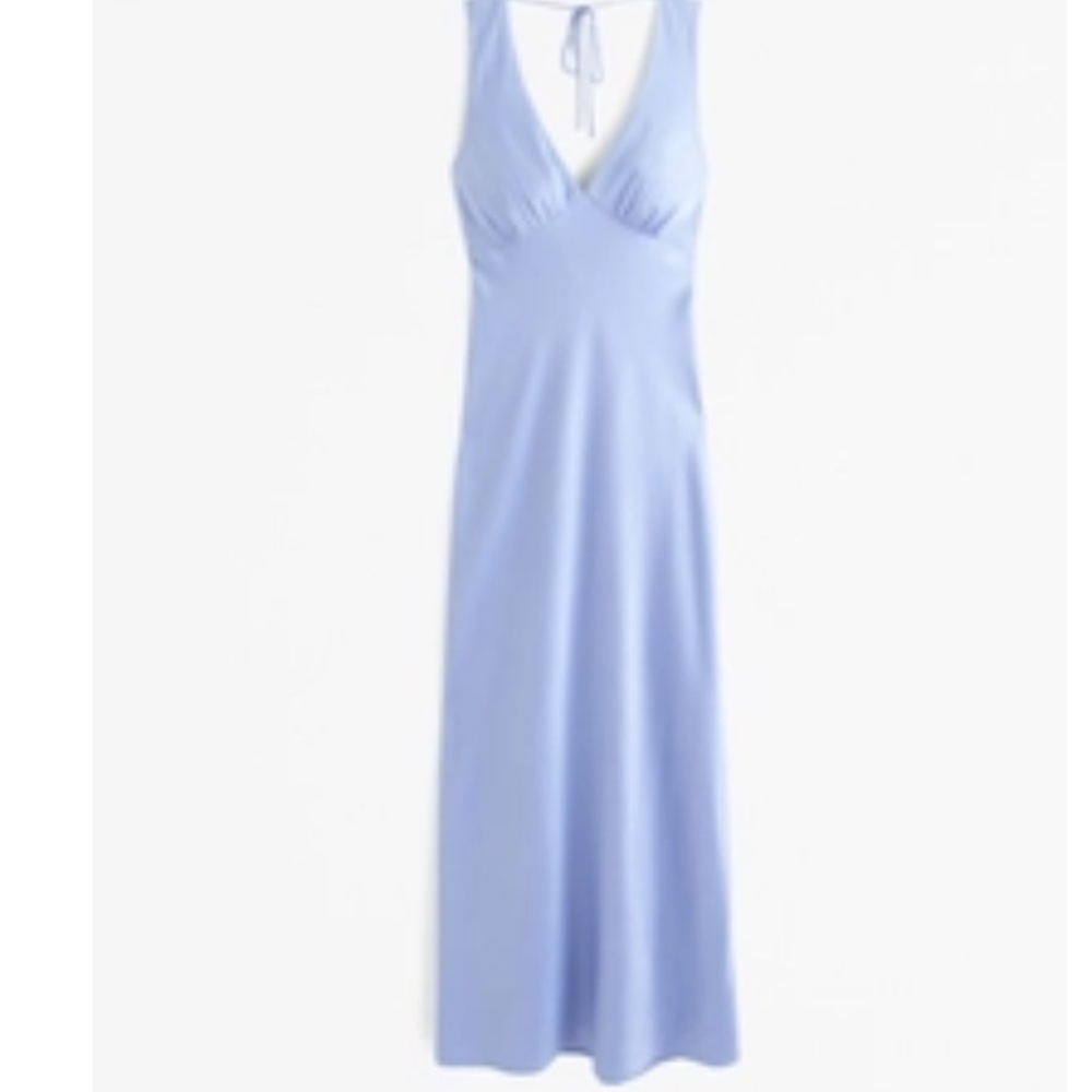 Plunge cowl back maxi dress